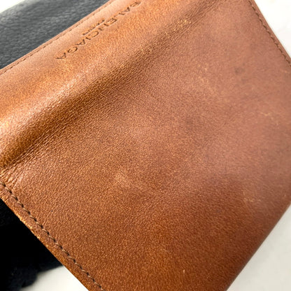 【中古品】 OLD BALENCIAGA オールド バレンシアガ LEATHER CARD CASE レザー カードケース 183-250712-rk-17-izu カラー：ブラック×ブラウン 万代Net店