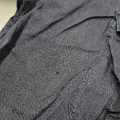 【中古品】【メンズ】 GIZ LACE LINEN SHIRT JUM4404 リネン シャツ トップス 140-250710-as-49-izu サイズ：2 カラー：ネイビー 万代Net店