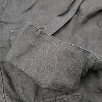 【中古品】【メンズ】 GIZ LACE LINEN SHIRT JUM4404 リネン シャツ トップス 140-250710-as-49-izu サイズ：2 カラー：ネイビー 万代Net店