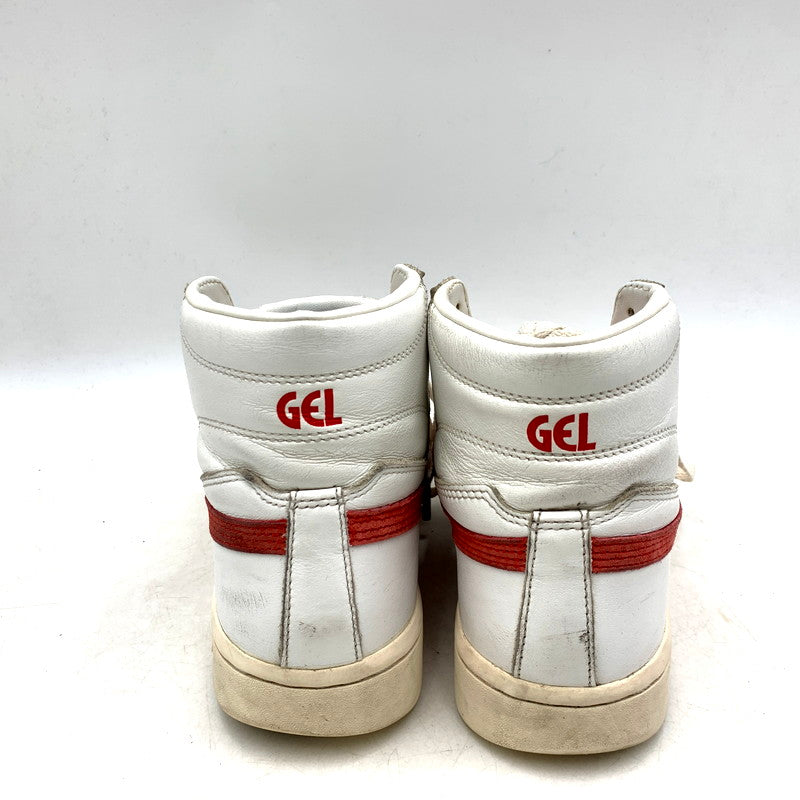 【現状渡し品】asics アシックス 1193A182 GEL-PTG ゲルピーティージー スニーカー 靴 ハイカット 166-250712-rk-19-izu サイズ：24.5cm カラー：ホワイト×レッド 万代Net店