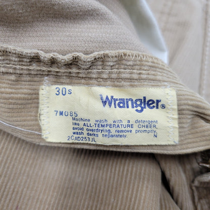 【中古品】【メンズ】 Wrangler ラングラー TALON タロン ジッパー 70S-80S CORDUROY PANTS コーデュロイ パンツ 157-250715-rk-06-izu サイズ：不明 カラー：ベージュ系 万代Net店
