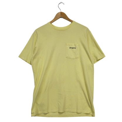 【中古品】【メンズ】 LINE LOGO RIDGE POCKET RESPONSIBILI-TEE 38511SP22 ライン ロゴ リッジ ポケット レスポンシビリティー 半袖 Tシャツ トップス 144-250731-as-14-izu サイズ：S カラー：イエロー 万代Net店