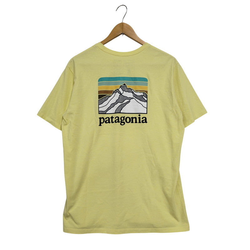 【中古品】【メンズ】 LINE LOGO RIDGE POCKET RESPONSIBILI-TEE 38511SP22 ライン ロゴ リッジ ポケット レスポンシビリティー 半袖 Tシャツ トップス 144-250731-as-14-izu サイズ：S カラー：イエロー 万代Net店