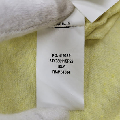 【中古品】【メンズ】 LINE LOGO RIDGE POCKET RESPONSIBILI-TEE 38511SP22 ライン ロゴ リッジ ポケット レスポンシビリティー 半袖 Tシャツ トップス 144-250731-as-14-izu サイズ：S カラー：イエロー 万代Net店