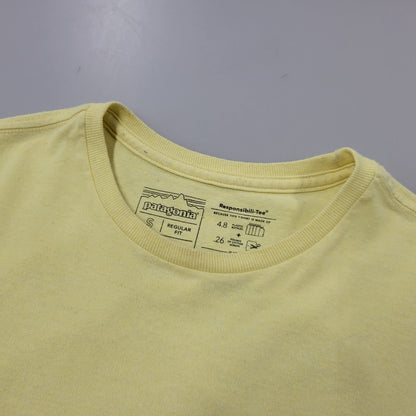 【中古品】【メンズ】 LINE LOGO RIDGE POCKET RESPONSIBILI-TEE 38511SP22 ライン ロゴ リッジ ポケット レスポンシビリティー 半袖 Tシャツ トップス 144-250731-as-14-izu サイズ：S カラー：イエロー 万代Net店