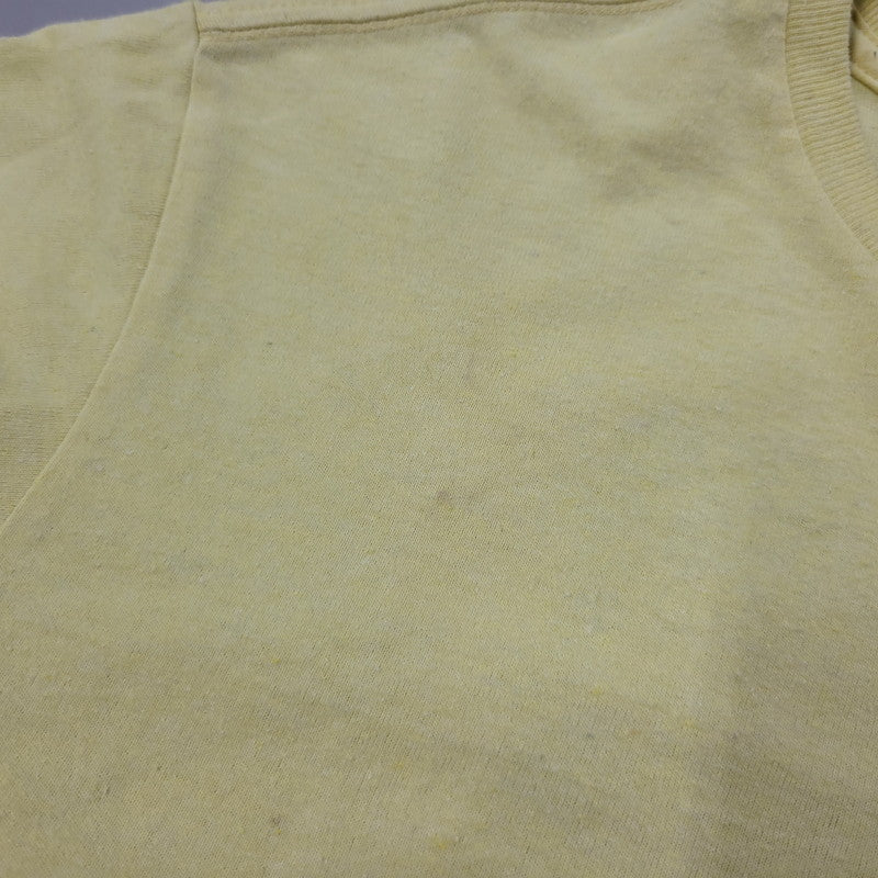 【中古品】【メンズ】 LINE LOGO RIDGE POCKET RESPONSIBILI-TEE 38511SP22 ライン ロゴ リッジ ポケット レスポンシビリティー 半袖 Tシャツ トップス 144-250731-as-14-izu サイズ：S カラー：イエロー 万代Net店