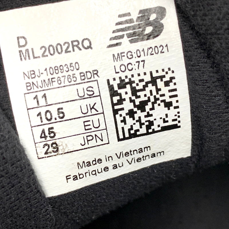 【現状渡し品】NEW BALANCE ニューバランス ML2002RQ 2002R スニーカー 靴 ランニング 162-250712-rk-18-izu サイズ：29cm カラー：ホワイト 万代Net店