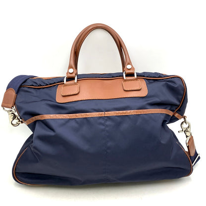 【中古品】【メンズ】 LIMONTA リモンタ ナイロン 2WAY BUSINESS BAG カバン ビジネス バッグ 188-250712-rk-12-izu カラー：ネイビー×ブラウン 万代Net店