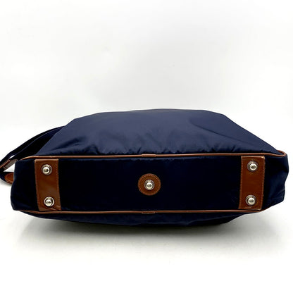 【中古品】【メンズ】 LIMONTA リモンタ ナイロン 2WAY BUSINESS BAG カバン ビジネス バッグ 188-250712-rk-12-izu カラー：ネイビー×ブラウン 万代Net店