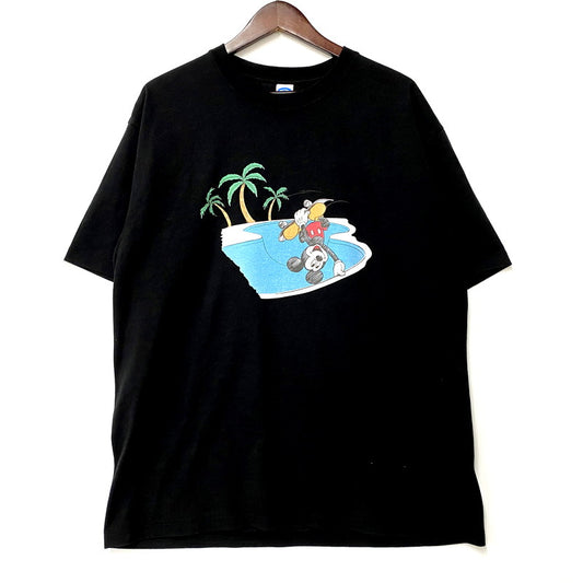 【中古美品】【メンズ】 CHALLENGER チャレンジャー CLG-TS 025-006 MICKEY MOUSE HAND PLANT TEE ミッキーマウス ハンドプラントT トップス 半袖 142-250709-ma-02-izu サイズ：M カラー：BLACK 万代Net店