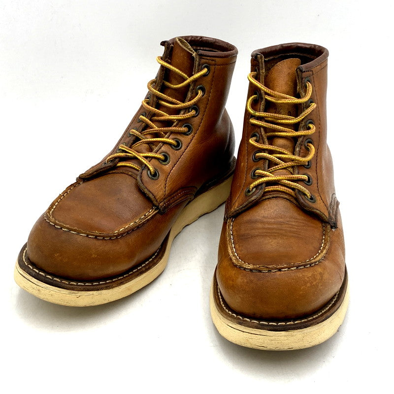 【中古品】【メンズ】 RED WING レッドウィング 875 犬刻印 6-INCH CLASSIC MOC 6インチクラシックモック 靴 ブーツ シューズ 164-250709-ma-08-izu サイズ：7.5 カラー：BROWN 万代Net店