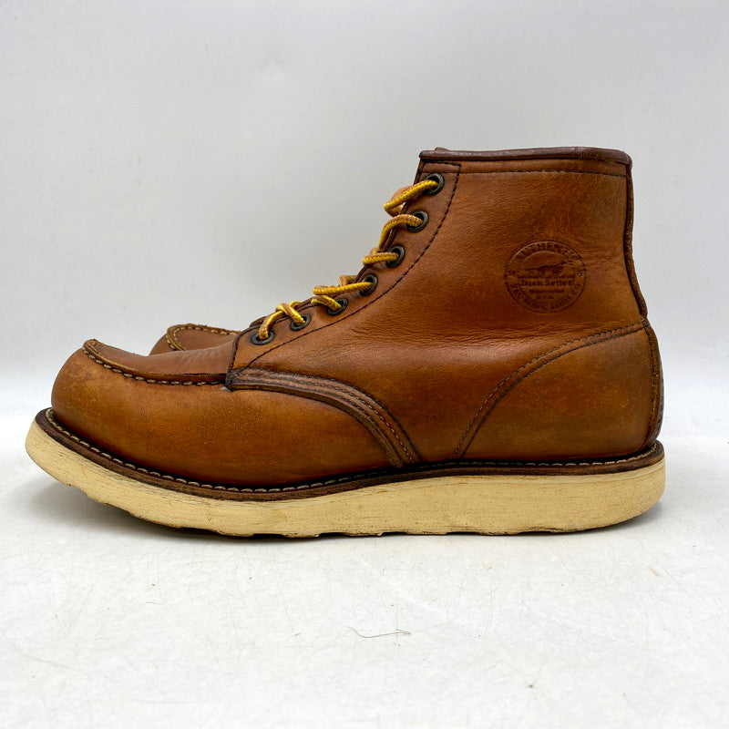 【中古品】【メンズ】 RED WING レッドウィング 875 犬刻印 6-INCH CLASSIC MOC 6インチクラシックモック 靴 ブーツ シューズ 164-250709-ma-08-izu サイズ：7.5 カラー：BROWN 万代Net店