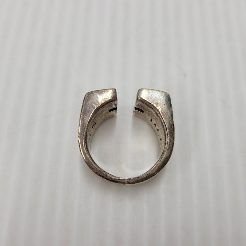 【現状渡し品】【メンズ/レディース】 USED SILVER RING シルバーリング W.C.刻印 925 カットクロスリング リング 指輪 アクセサリー 192-250716-km-07-izu カラー：シルバー 万代Net店
