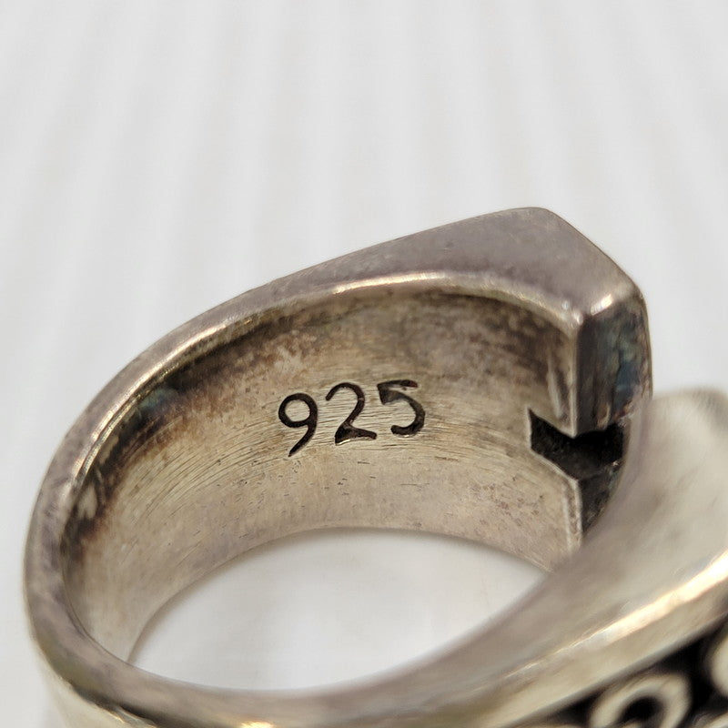 【現状渡し品】【メンズ/レディース】 USED SILVER RING シルバーリング W.C.刻印 925 カットクロスリング リング 指輪 アクセサリー 192-250716-km-07-izu カラー：シルバー 万代Net店