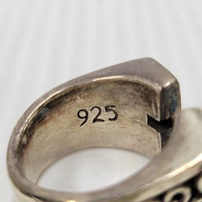 【現状渡し品】【メンズ/レディース】 USED SILVER RING シルバーリング W.C.刻印 925 カットクロスリング リング 指輪 アクセサリー 192-250716-km-07-izu カラー：シルバー 万代Net店