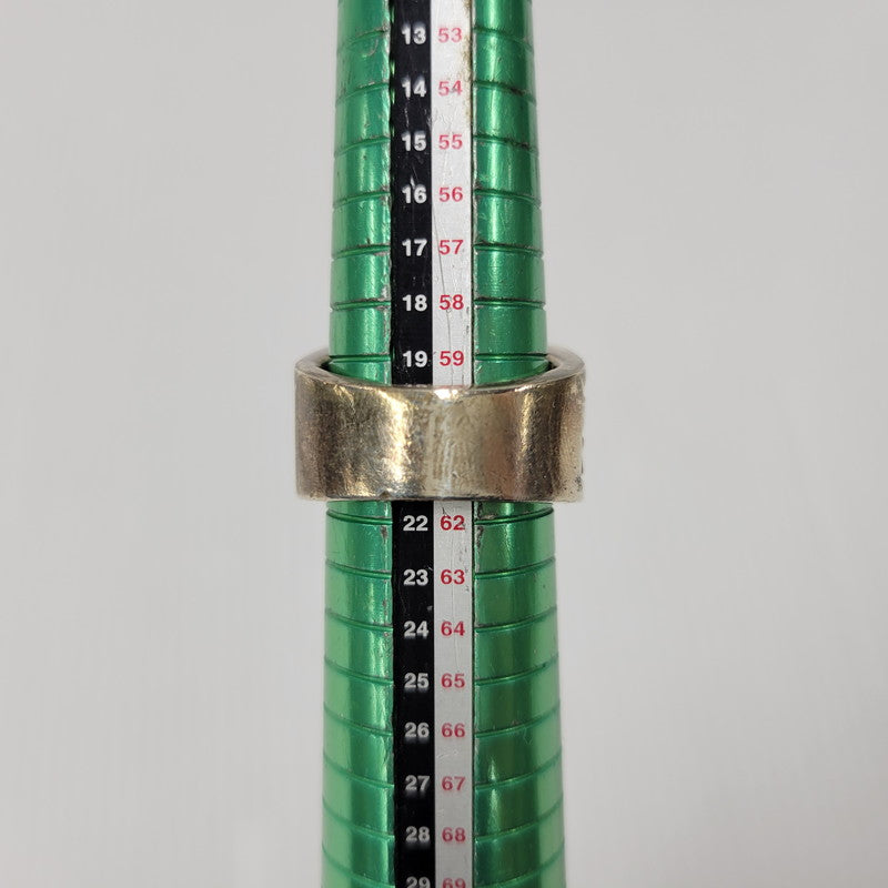 【現状渡し品】【メンズ/レディース】 USED SILVER RING シルバーリング W.C.刻印 925 カットクロスリング リング 指輪 アクセサリー 192-250716-km-07-izu カラー：シルバー 万代Net店