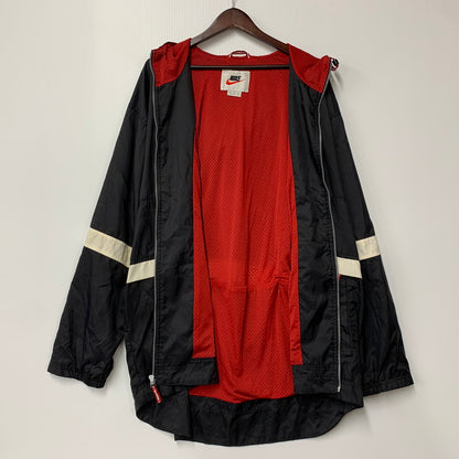 【中古品】【メンズ】 OLD NIKE オールド ナイキ 白タグ MESH LINER OVER NYLON JACKET メッシュ ライナー オーバー ナイロン ジャケット 146-250716-rk-05-izu サイズ：L カラー：ブラック 万代Net店