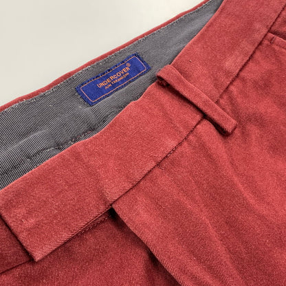 【中古品】【メンズ】 UCQ4516-1 DOUBLE FRONT CROPPED SLACKS ダブル フロント クロップド スラックス パンツ 151-250716-rk-11-izu サイズ：2 カラー：ボルドー 万代Net店