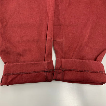 【中古品】【メンズ】 UCQ4516-1 DOUBLE FRONT CROPPED SLACKS ダブル フロント クロップド スラックス パンツ 151-250716-rk-11-izu サイズ：2 カラー：ボルドー 万代Net店
