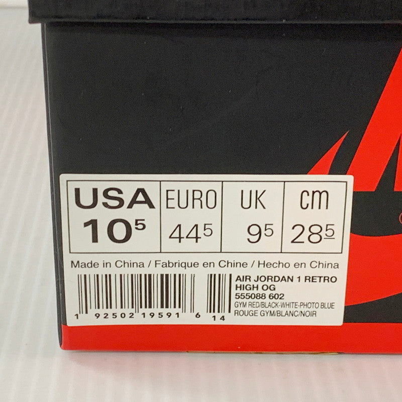 【中古品】【メンズ】 NIKE×SPIDERMAN ナイキ×スパイダーマン 555088-602 AIR JORDAN 1 ORIGIN STORY エアジョーダン 1 オリジンストーリー 靴 スニーカー シューズ 160-250712-ma-01-izu サイズ：28.5cm カラー：GYM RED/WHITE/PHOTO BLUE BLACK 万代Net店