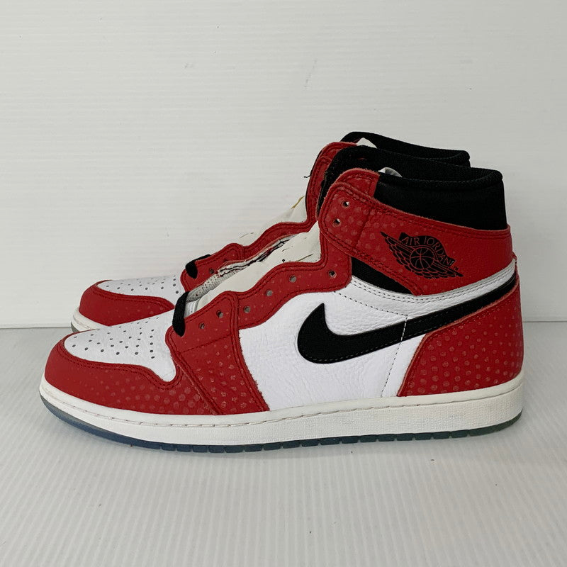 【中古品】【メンズ】 NIKE×SPIDERMAN ナイキ×スパイダーマン 555088-602 AIR JORDAN 1 ORIGIN STORY エアジョーダン 1 オリジンストーリー 靴 スニーカー シューズ 160-250712-ma-01-izu サイズ：28.5cm カラー：GYM RED/WHITE/PHOTO BLUE BLACK 万代Net店