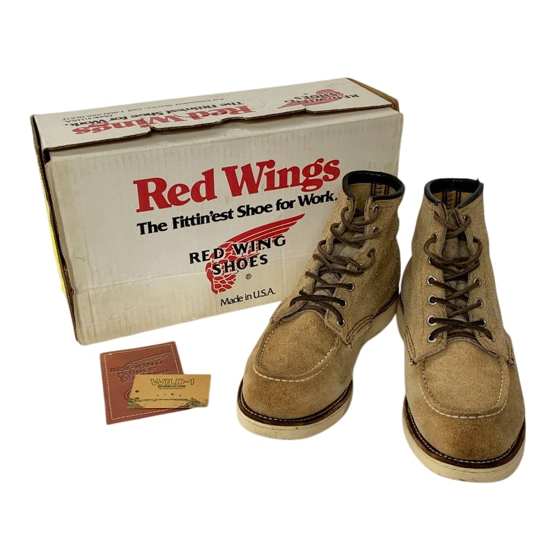 【中古品】【メンズ】 RED WING レッドウィング 08173 四角犬タグ 90S IRISH SETTER SPORT BOOT 90年代 アイリッシュセッタースポーツブーツ 靴 シューズ 164-250712-ma-02-izu サイズ：8.5 カラー：キャメル 万代Net店