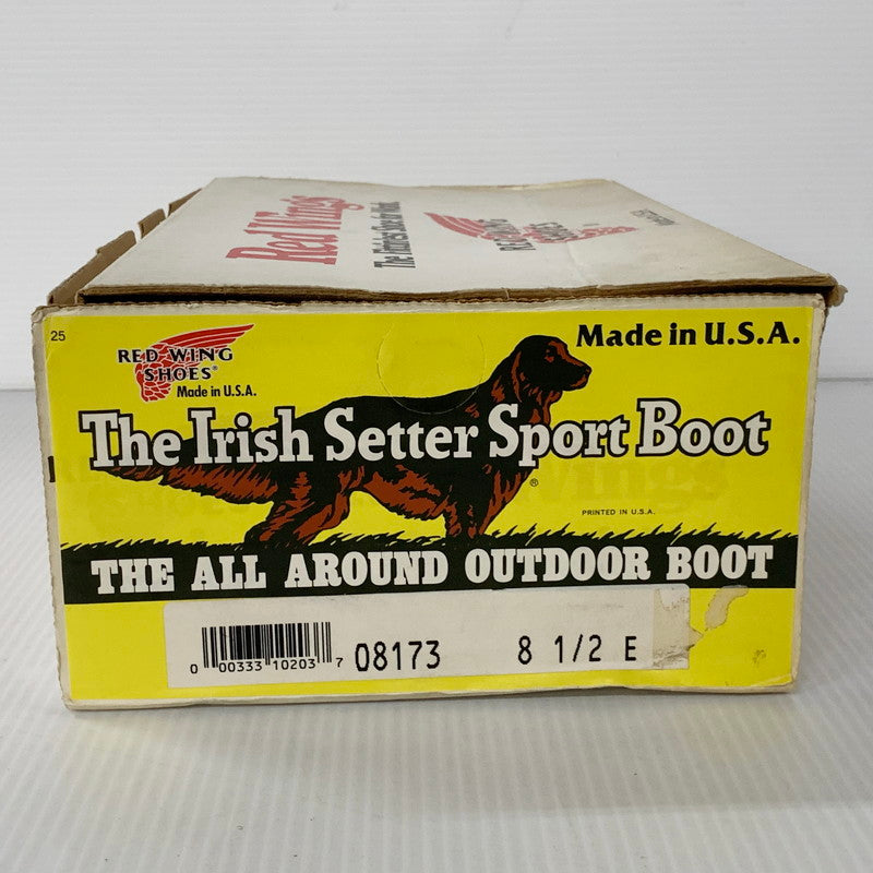 【中古品】【メンズ】 RED WING レッドウィング 08173 四角犬タグ 90S IRISH SETTER SPORT BOOT 90年代 アイリッシュセッタースポーツブーツ 靴 シューズ 164-250712-ma-02-izu サイズ：8.5 カラー：キャメル 万代Net店