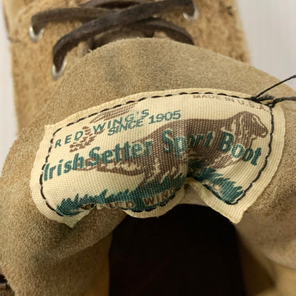 【中古品】【メンズ】 RED WING レッドウィング 08173 四角犬タグ 90S IRISH SETTER SPORT BOOT 90年代 アイリッシュセッタースポーツブーツ 靴 シューズ 164-250712-ma-02-izu サイズ：8.5 カラー：キャメル 万代Net店