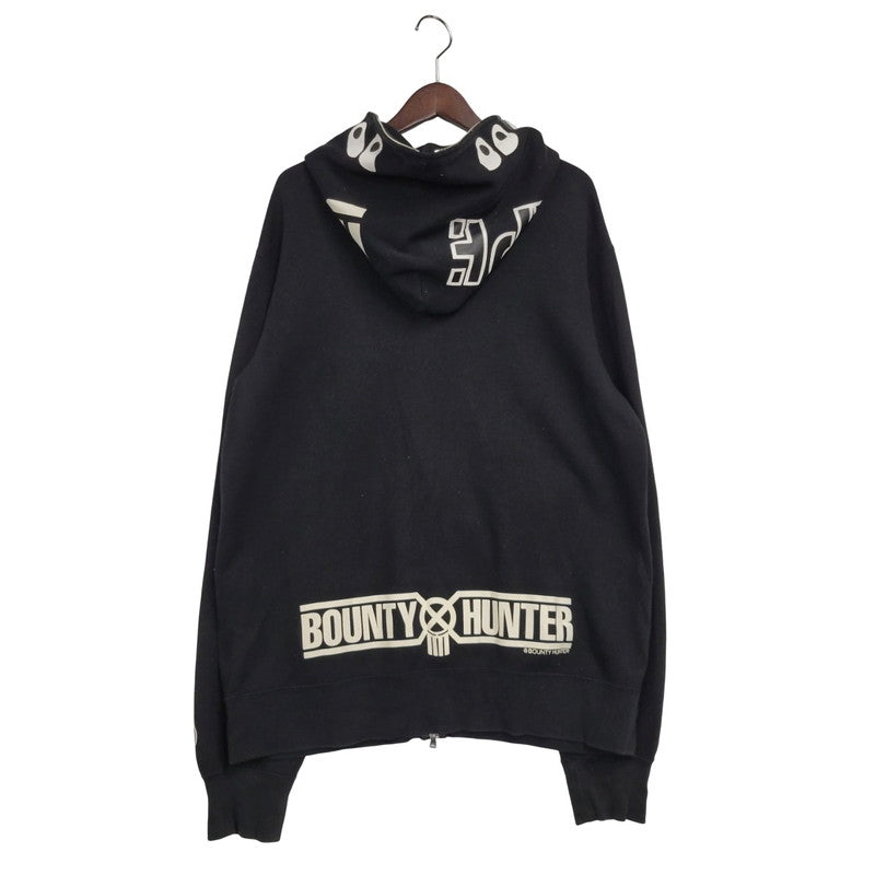 【中古品】【メンズ】 A BATHING APE アベイシングエイプ × BOUNTY HUNTER バウンティーハンター SHARK FULL ZIP HOODIE 001ZPD231921X シャーク フルジップ フーディー パーカー 長袖 トップス 142-250713-as-06-izu サイズ：XL カラー：ブラック 万代Net店