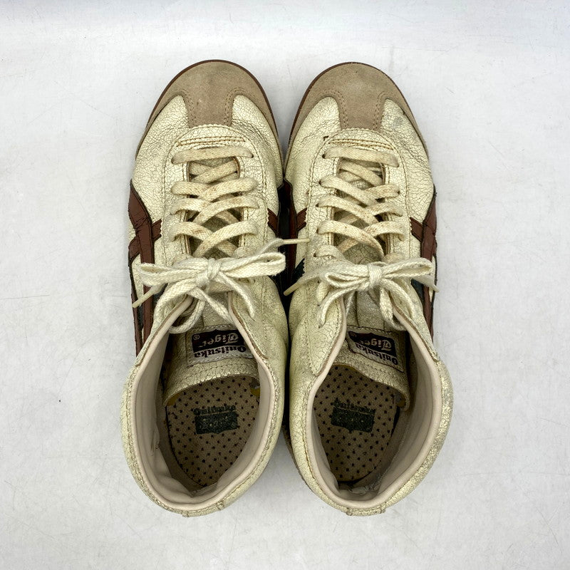 【現状渡し品】【メンズ/レディース】 ONITSUKA TIGER オニツカタイガー THL328 MEXICO MID RUNNER メキシコ ミッドランナー 靴 スニーカー シューズ 162-250718-ma-08-izu サイズ：26cm カラー：BEIGE 万代Net店