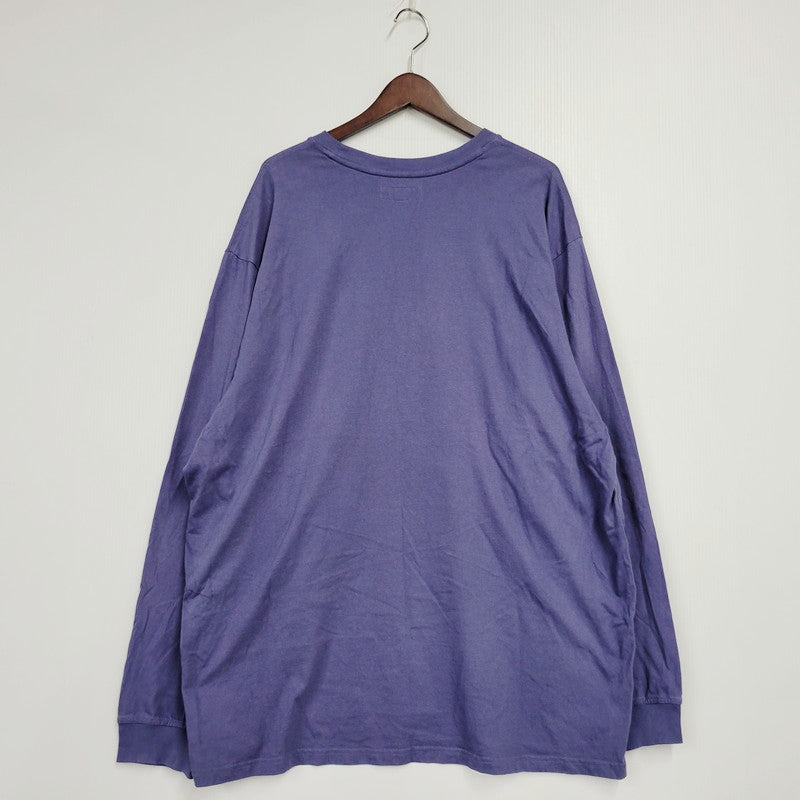 【中古品】【メンズ】 EMBROIDERED COLLAR L/S TOP エンブロイダード カラー ロングスリーブ トップ 長袖 Tシャツ トップス 149-250714-as-08-izu サイズ：XXL カラー：パープル 万代Net店
