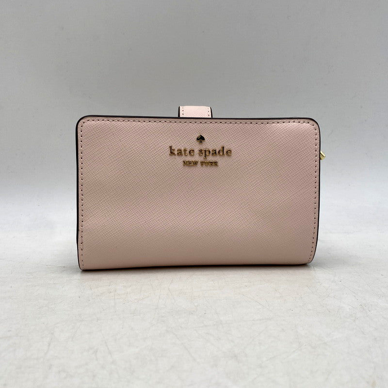 【中古美品】【レディース】 KG616 MADISON マディソン インテリアストロベリーガーデンプリント ミディアムコンパクトバイフォールドウォレット 財布 サイフ 200-250718-ma-15-izu カラー：PINK 万代Net店