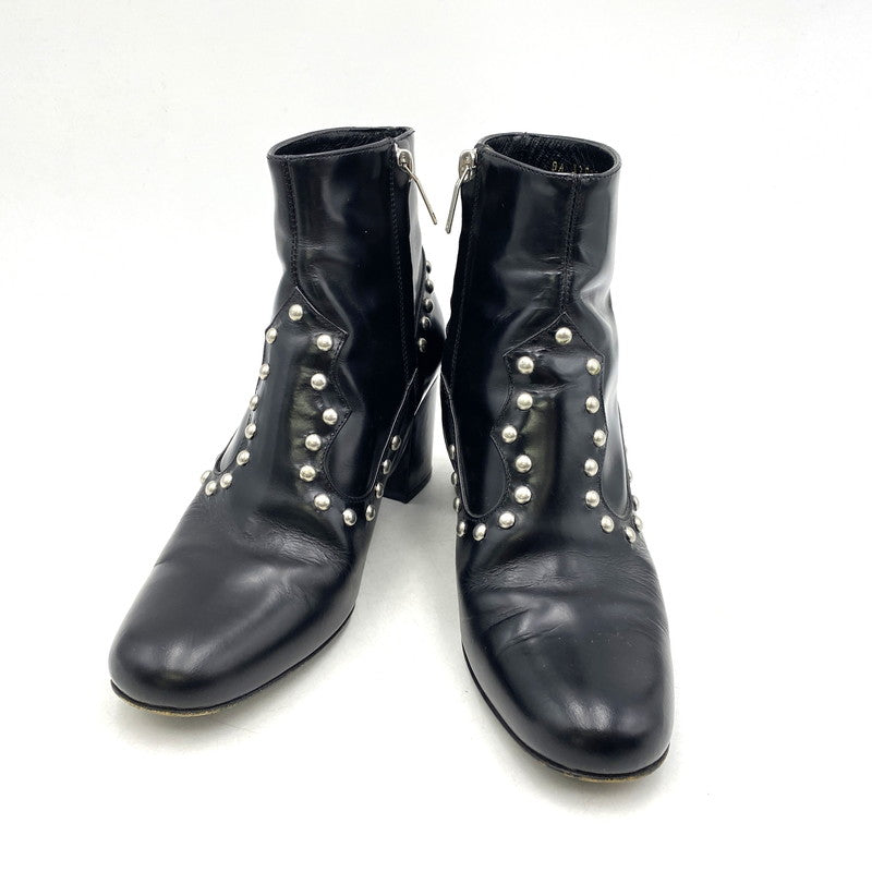 【中古品】【レディース】 STUDS BOOTS スタッズ ブーツ シューズ 靴 183-250714-as-27-izu サイズ：35.5 カラー：ブラック 万代Net店