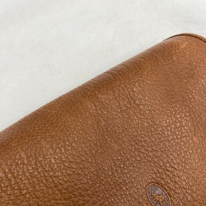 【中古品】【メンズ/レディース】 OLD RALPH LAUREN オールド ラルフローレン LEATHER SHOULDER BAG レザー ショルダーバッグ カバン 鞄 188-250714-as-24-izu カラー：ブラウン 万代Net店