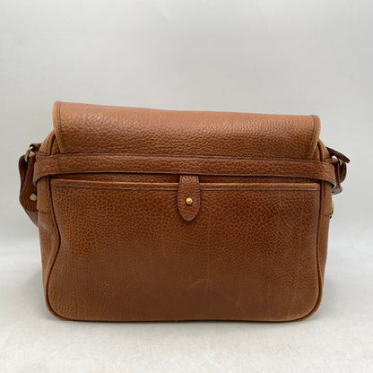 【中古品】【メンズ/レディース】 OLD RALPH LAUREN オールド ラルフローレン LEATHER SHOULDER BAG レザー ショルダーバッグ カバン 鞄 188-250714-as-24-izu カラー：ブラウン 万代Net店