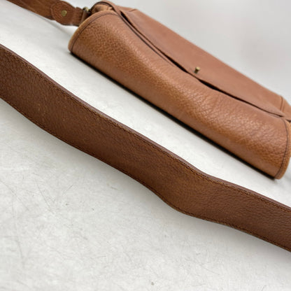 【中古品】【メンズ/レディース】 OLD RALPH LAUREN オールド ラルフローレン LEATHER SHOULDER BAG レザー ショルダーバッグ カバン 鞄 188-250714-as-24-izu カラー：ブラウン 万代Net店