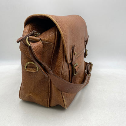 【中古品】【メンズ/レディース】 OLD RALPH LAUREN オールド ラルフローレン LEATHER SHOULDER BAG レザー ショルダーバッグ カバン 鞄 188-250714-as-24-izu カラー：ブラウン 万代Net店
