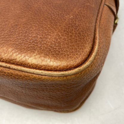 【中古品】【メンズ/レディース】 OLD RALPH LAUREN オールド ラルフローレン LEATHER SHOULDER BAG レザー ショルダーバッグ カバン 鞄 188-250714-as-24-izu カラー：ブラウン 万代Net店