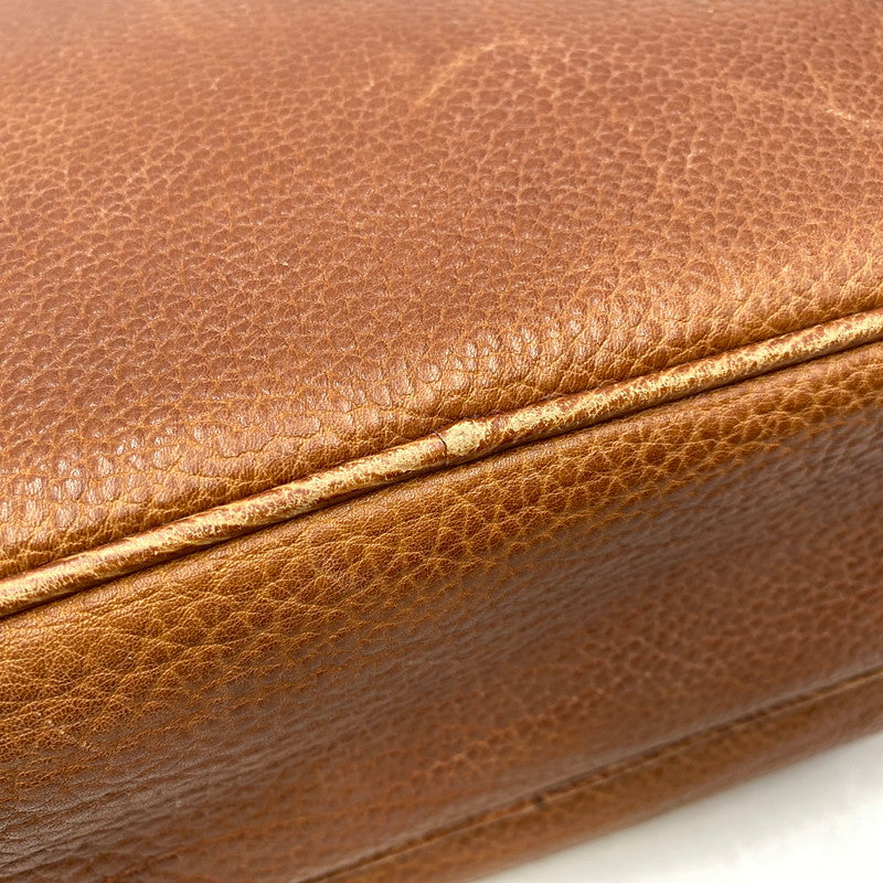 【中古品】【メンズ/レディース】 OLD RALPH LAUREN オールド ラルフローレン LEATHER SHOULDER BAG レザー ショルダーバッグ カバン 鞄 188-250714-as-24-izu カラー：ブラウン 万代Net店