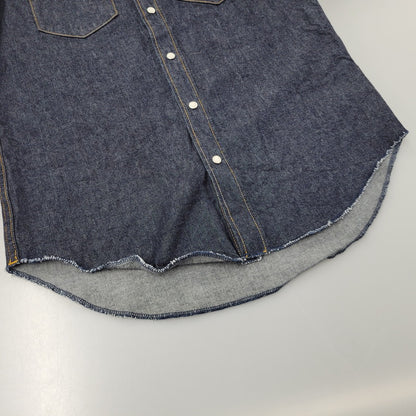 【中古美品】【メンズ】 HYSTERIC GLAMOUR ヒステリックグラマー WESTERN DENIM SHIRT 02243AH51 ウエスタンデニムシャツ HYSTERIC刺繍 長袖 トップス 140-250715-as-02-izu サイズ：M カラー：インディゴ 万代Net店
