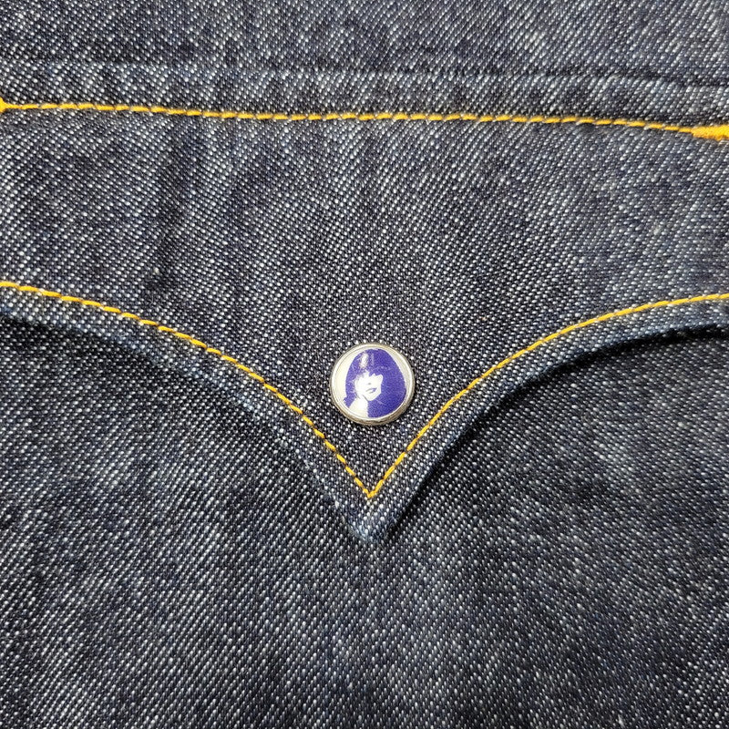 【中古美品】【メンズ】 HYSTERIC GLAMOUR ヒステリックグラマー WESTERN DENIM SHIRT 02243AH51 ウエスタンデニムシャツ HYSTERIC刺繍 長袖 トップス 140-250715-as-02-izu サイズ：M カラー：インディゴ 万代Net店