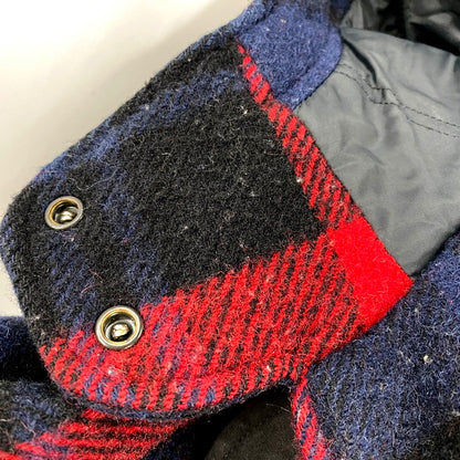 【中古品】【メンズ】 WOOLRICH ウールリッチ 1650-113 80S WOOL CHECK HOODED COAT 80年代 ウールチェックフーデッドコート アウター 長袖 146-250717-ma-03-izu サイズ：M カラー：赤系マルチ 万代Net店