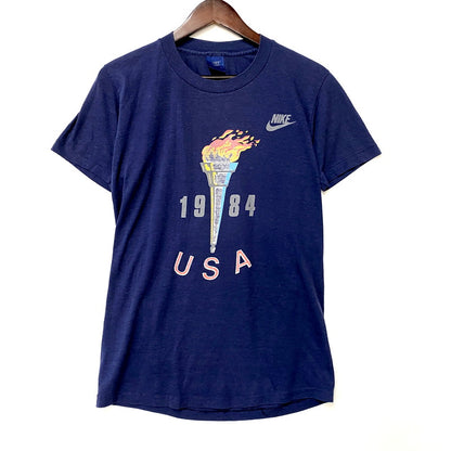 【中古品】【メンズ】 1984 USA OLYMPICS 80S SS TEE ユーエスエー オリンピック 80年代 ショートスリーブT トップス 半袖 146-250717-ma-04-izu サイズ：M カラー：ネイビー 万代Net店