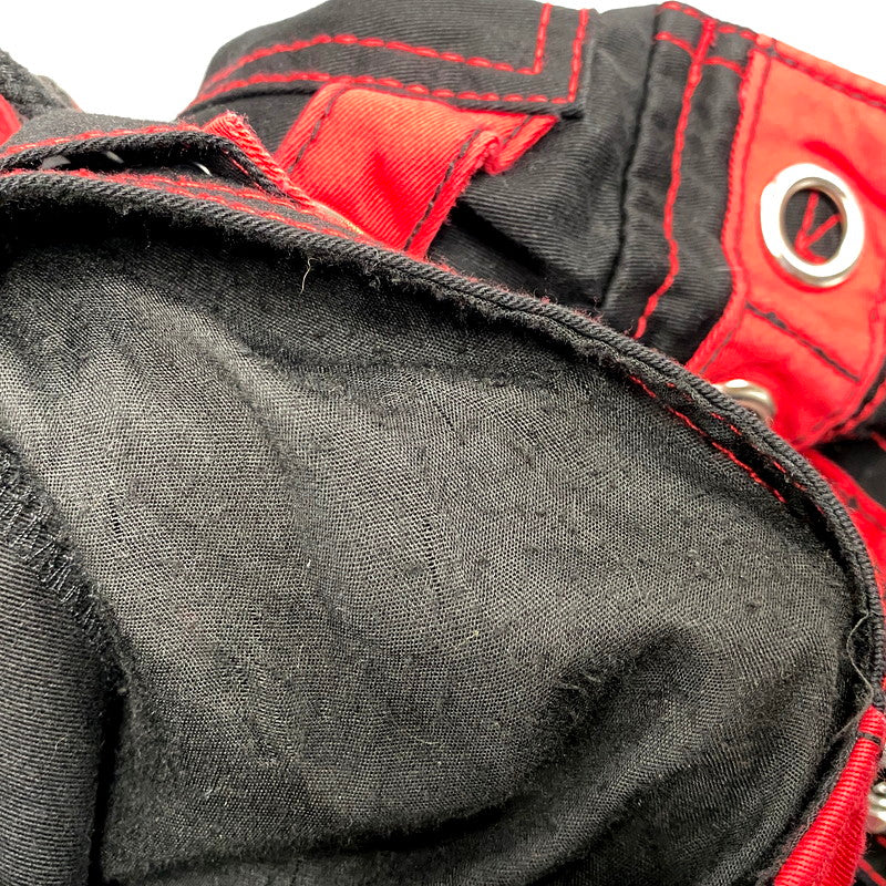 【中古品】【メンズ】 TRIPP NYC トリップニューヨークシティ 中国製 2WAY BONDAGE PANTS ツーウェイボンデージパンツ ズボン ボトムス 157-250717-ma-02-izu サイズ：XXS カラー：BLACK/RED 万代Net店