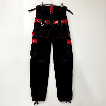 【中古品】【メンズ】 TRIPP NYC トリップニューヨークシティ 中国製 2WAY BONDAGE PANTS ツーウェイボンデージパンツ ズボン ボトムス 157-250717-ma-02-izu サイズ：XXS カラー：BLACK/RED 万代Net店