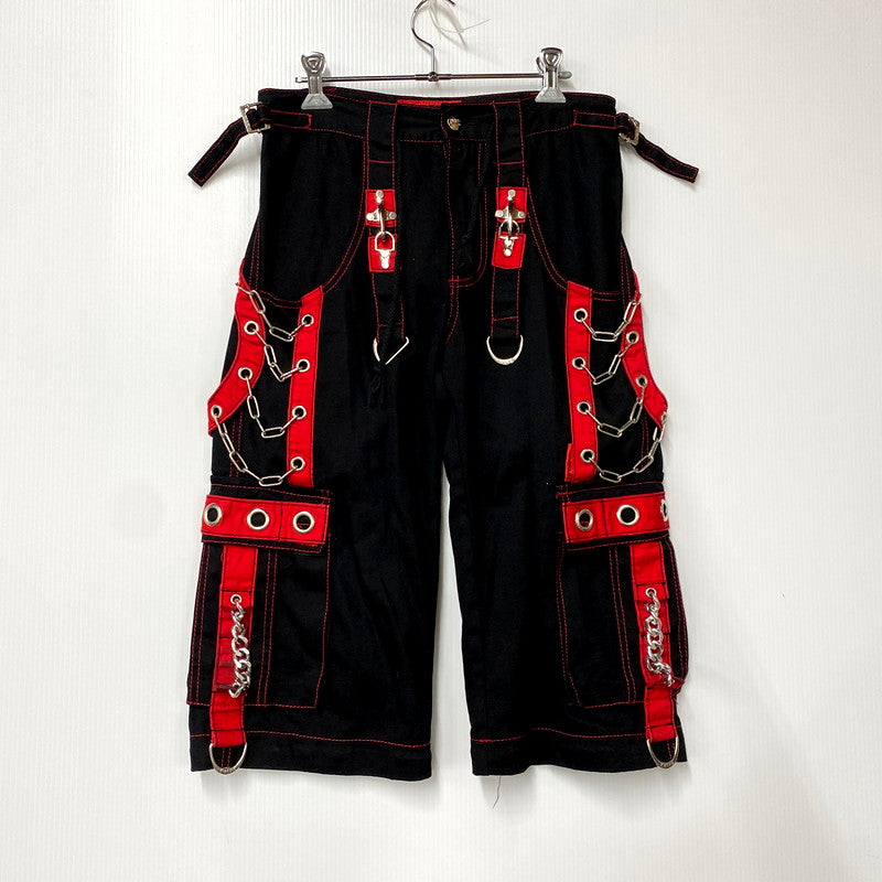 【中古品】【メンズ】 TRIPP NYC トリップニューヨークシティ 中国製 2WAY BONDAGE PANTS ツーウェイボンデージパンツ ズボン ボトムス 157-250717-ma-02-izu サイズ：XXS カラー：BLACK/RED 万代Net店
