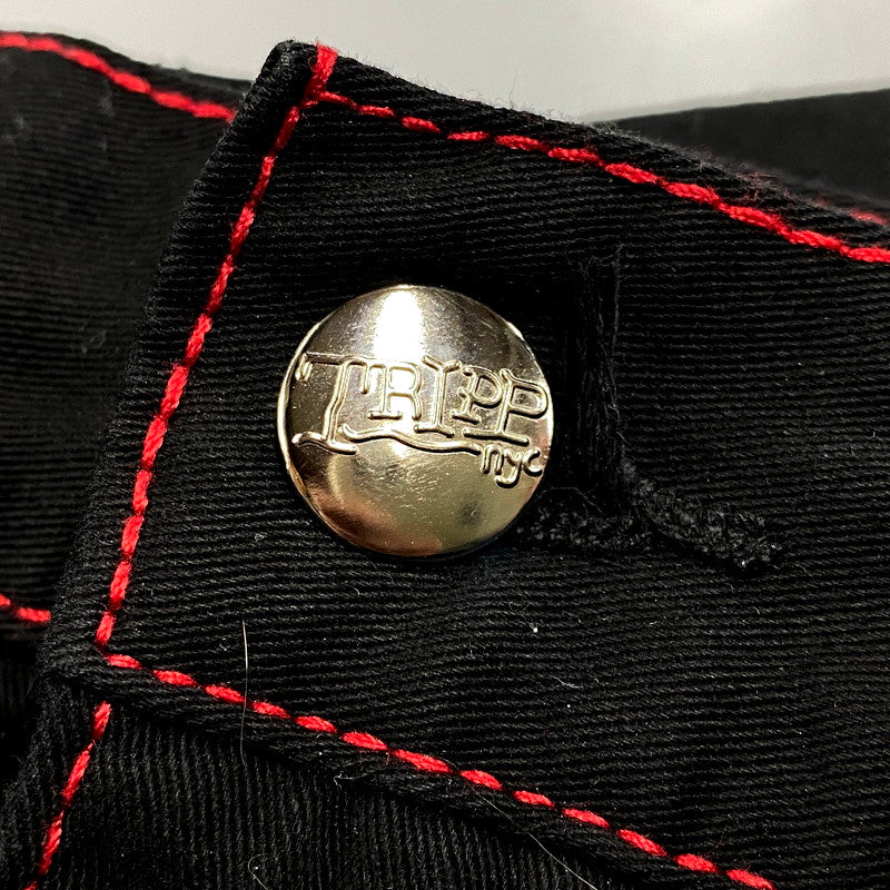 【中古品】【メンズ】 TRIPP NYC トリップニューヨークシティ 中国製 2WAY BONDAGE PANTS ツーウェイボンデージパンツ ズボン ボトムス 157-250717-ma-02-izu サイズ：XXS カラー：BLACK/RED 万代Net店