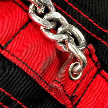 【中古品】【メンズ】 TRIPP NYC トリップニューヨークシティ 中国製 2WAY BONDAGE PANTS ツーウェイボンデージパンツ ズボン ボトムス 157-250717-ma-02-izu サイズ：XXS カラー：BLACK/RED 万代Net店