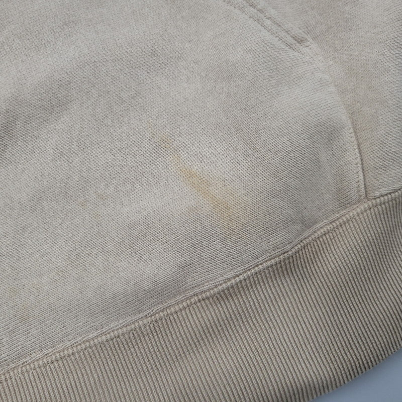 【中古品】【メンズ】 Champion チャンピオン REVERSE WEAVE HOODED SWEATSHIRT C8-Q130 リバースウィーブ フーデッド スウェットシャツ 青単色タグ パーカー 長袖 トップス 148-250719-as-16-izu サイズ：M カラー：ベージュ系 万代Net店