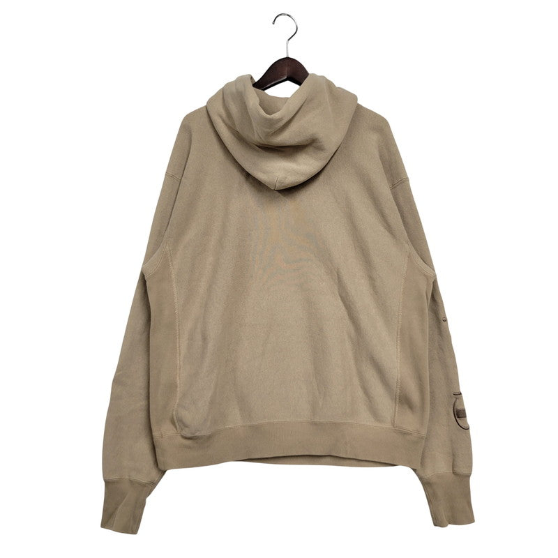 【中古品】【メンズ】 Champion チャンピオン REVERSE WEAVE HOODED SWEATSHIRT C8-Q130 リバースウィーブ フーデッド スウェットシャツ 青単色タグ パーカー 長袖 トップス 148-250719-as-16-izu サイズ：M カラー：ベージュ系 万代Net店